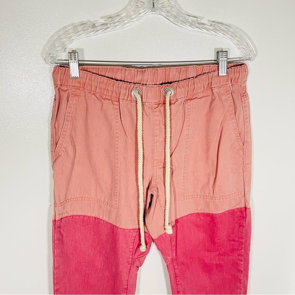 One Teaspoon Envious Shabbies Boyfriend Drawstring Jeans Pink Patchwork Preppy - Picture 4 of 10